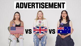 ONE language, THREE accents   UK vs  USA vs  AUS English Differences! (part 2)