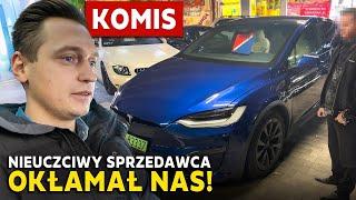 Kupujemy UŻYWANĄ TESLE Z KOMISUHandlarz chciał nas oszukać… MODEL X PLAID