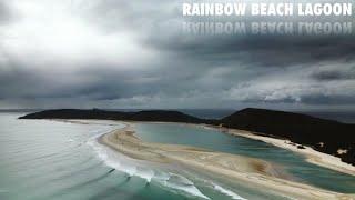 The ever changing Rainbow Beach Lagoon, Double Island Point. Teewah Beach Camping