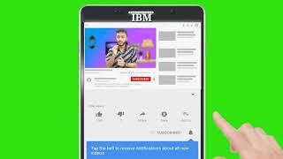 Green screen animated subcribe without bell icon button।।IBM Tech studio