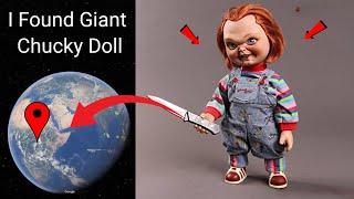 I Found Giant Very Strange Chucky Doll On Google Earth and Google Maps In Real Life