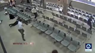 CCTV footage of the moment ISIS terrorists storm visitors' hall of Iran's parliament