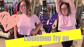 Lululemon Sheer top and Leggings Try on