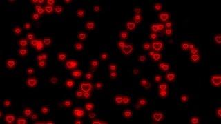 Flying Heart️Heart Neon Lights Love Heart Background Video Loop 10 Hours