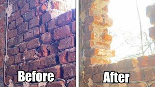 Parkside PBH 1050 Hammer Drill If You Want Wall To Disappear DIY Demolition of Double Brick Wall