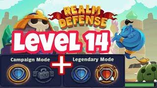 Realm Defense Level 14 Campaign And Legendary With Local Heroes