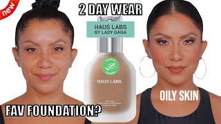 2 DAY WEAR *new* HAUS LABS TRICLONE SKIN TECH MEDIUM COVERAGE FOUNDATION *oily skin*| MagdalineJanet