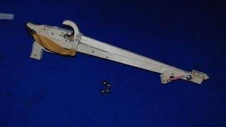 Featherlight Folding Survival Slingshot Crossbow!