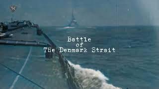 Battle of The Denmark Strait - The KMS Bismarck Sinks HMS Hood - Rare Colorized WW2 Footage