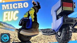 INSANE MICRO SIZED ELECTRIC UNICYCLE! (MTEN 4) *EXTREME SINGLE TRACK TRAIL RIDING TEST*