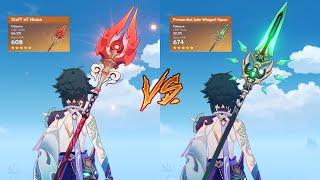 Xiao Weapon Comparison Damage: Homa vs PJWS! | Genshin Impact