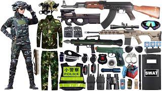 Special Forces Military Toy Gun Set Open Box, AK47, M416 Rifles, Rocket Launcher, M24 Sniper Rifle