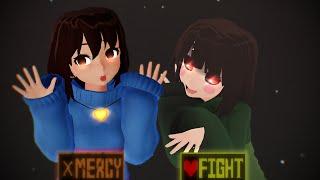 [MMD Undertale] Wannabe ft. Frisk & Chara