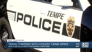 Teens charged with violent crime spree