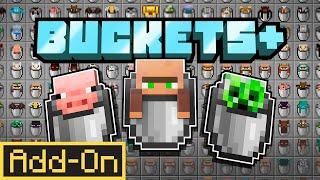 BUCKETS+ ADDON | Pick up EVERYTHING in Minecraft Bedrock