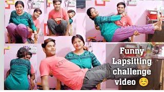 husband wife Lapsitting challenge video  Lapsitting challenge.