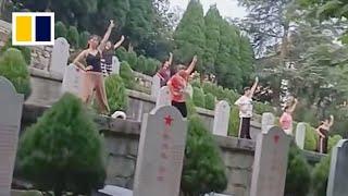 Chinese women square-dance in cemetery, sparking controversy