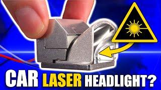 LASER Headlamp for Cars?!? How strong is its laser? | Find out how it works and how to power it up