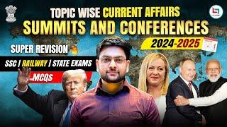 Summits and Conferences 2025  RRB NTPC, SSC CGL | BEST Current Affairs by Jeet Rana Sir