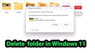 You need permission to perform this action delete folder windows 11