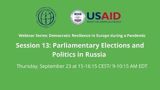 (English) September 2021 IFES discussion; Parliamentary Elections and Politics in Russia