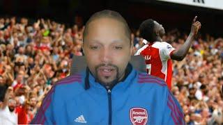 Saka Is Back - Gabriel Injured - Arsenal 2 - 1 Fulham - Curtis Shaw Fancam