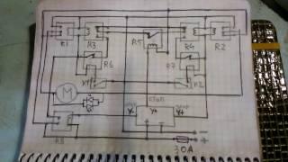 СХЕМА АВТОМАТИКИ ДЛЯ ВОРОТ 12в.