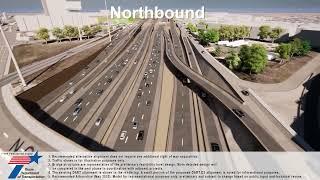 TxDOT Dallas District - I-345 recommended alternative flyover video, May 2022