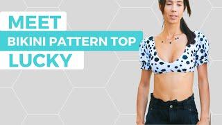 Meet the 𝗽𝘂𝗳𝗳 𝘀𝗹𝗲𝗲𝘃𝗲 𝗕𝗶𝗸𝗶𝗻𝗶 pattern top LUCKY * DIY BIKINI