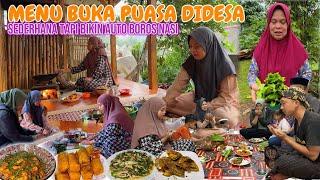 MENU BUKA PUASA ALA DIDESA, tumis kucai teri, gorengan, ikan goreng & lalaban SAMBAL PEDO EUY