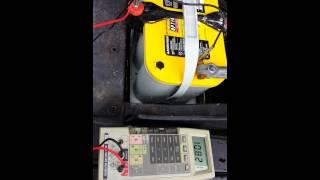 Optima battery voltage drop