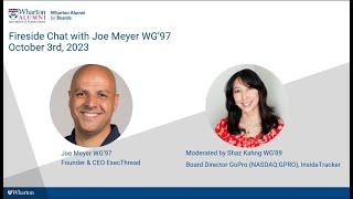 October First Tuesday Call: Fireside Chat with Joe Meyer WG Founder & CEO ExecThread