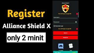 How to Register Alliance Shield X Account?? | Create Account of Alliance Shield (App Manager)