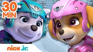 PAW Patrol BEST Winter Rescues! ️ | 30 Minute Compilation | Nick Jr.