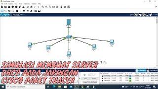  Configurasi Server DHCP Pada Jaringan Menggunakan Cisco Paket Tracer.