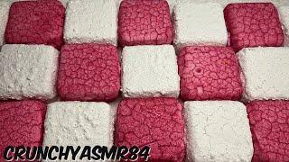 Pink & White Pasted Blocks | Oddly Satisfying | ASMR | Sleep Aid
