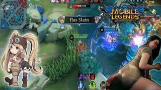 Goyang ebot hos bigo live ini terlalu bar bar dan game play layla auto win | mobile legend