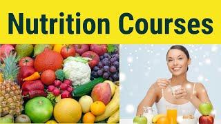 Nutrition Courses | Nutrition Courses Online