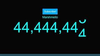 [livecounts.io] Marshmello hit 44,444,444 subscribers