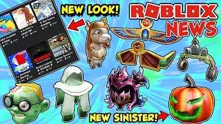 ROBLOX NEWS: NEW Sinister Pumpkin F, NEW Look in Roblox, NEW Items & NEW Leaks