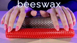 [ASMR]  Beeswax ⬡ Scratching, Sticky Crinkles, Tracing, Rolling (NO TALKING)