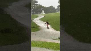 Craziest thing to do in the rain!