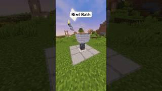How to build a bird bath in Minecraft #shorts
