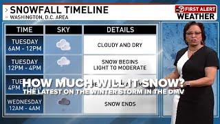 How much snow will DC get? The latest First Alert Weather