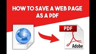 How to save any web page as a PDF file - Web pages to PDF converter