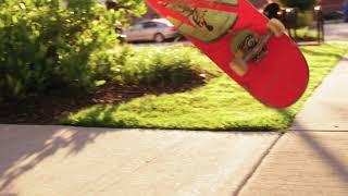 A Skateboarder Doing Exhibition Tricks