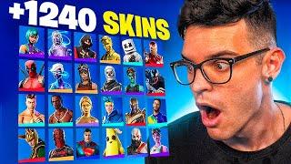 TODAS MIS SKINS DE FORTNITE (+1240)  | CreativeSergi