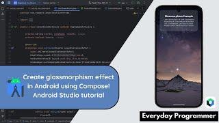 Create STUNNING Glassmorphism UI in Android Studio with Jetpack Compose FAST!