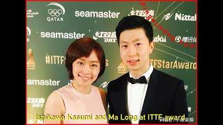 Ishikawa Kasumi and Ma Long are good friends !