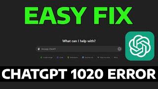 How To Fix ChatGPT Access Denied Error Code 1020